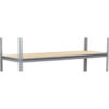 Global Industrial Extra Heavy Duty Boltless Shelving Z Beam 96Wx48D Wood Deck