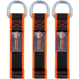 Ergodyne® Squids® 3706 Web Tool Tether with D-Ring Tool Tail 5 lb. Cap. Black Pack of 3