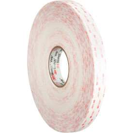 VHB™ 4950 Double Sided Foam Tape 1"" x 5 Yds. 45 Mil White