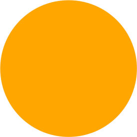 Tape Logic® 3"" Dia. Round Removable Paper Labels Fluorescent Orange Roll of 500