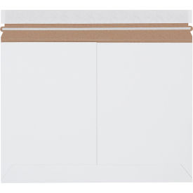 Stayflats Lite® Side Loading Peel & Seal Mailers 12-1/4""W x 9-3/4""L White 100/Pack