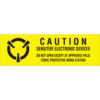 Tape Logic® Labels with ""Caution-Do Not Open..."" Print 2""L x 5/8""W Black/Yellow Roll of 500