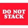 Tape Logic® Labels with ""Do Not Stack"" Print 10""L x 8""W Red/White Roll of 250