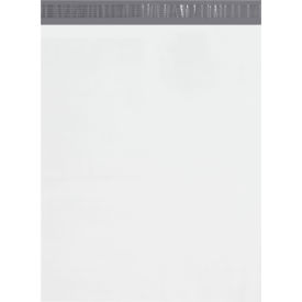 Global Industrial™ Poly Mailers with Tear Strip 19""W x 24""L 2.5 Mil White 250/Pack