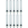 Sunlite® PL U-Bend Fluorescent Bulb G23 Base 9W 530 Lumens 3500K Neutral White Pack of 10