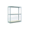 Global Industrial 3 Shelf Extra Heavy Duty Boltless Shelving Starter 60""Wx24""Dx96""H Wood Deck USA