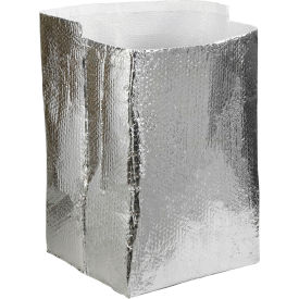 Global Industrial Cool Shield Insulated Box Liners 20""L x 20""W x 20""H Silver 10/Pack