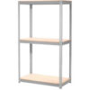 Global Industrial 3 Shelf Heavy Duty Boltless Shelving Starter 48""Wx12""Dx84""H Wood Deck USA