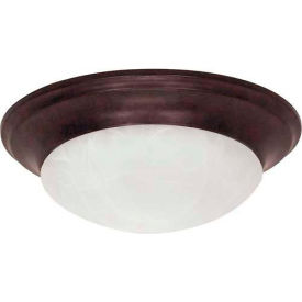 Nuvo 60/280 1 Light-Ceiling-Flush Mount W/Alabaster Glass Old Bronze 11.5""W X 4.5""H