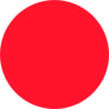 Tape Logic® 1-1/2"" Dia. Round Removable Paper Labels Fluorescent Red Roll of 500