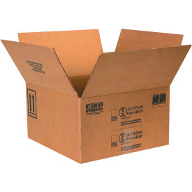 Global Industrial Haz Mat Boxes For Four 1 Gallon Paint Cans 17""L x 17""W x 9-5/16""H Kraft 10/Pack