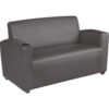 Regency Supernova Lounge Cushioned Vinyl Loveseat 56""W x 29""D x 33""H Gray