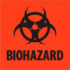 Tape Logic® Regulated Labels ''Biohazard''2""L x 2""W Fluorescent Red Roll of 500