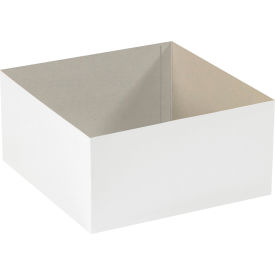 Global Industrial Deluxe Gift Box Bottoms 12""L x 12""W x 6""H White 50/Pack