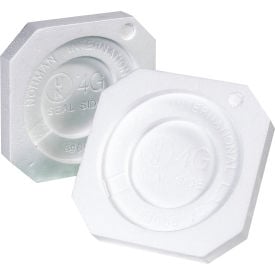 Global Industrial Haz Mat Foam Inserts For 1 Gallon Paint Can 8-1/2""Lx8-1/2""Wx1-1/4""H White 100Pk
