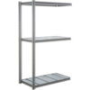 Global Industrial 3 Shelf Extra Heavy Duty Boltless Shelving Z Beam Add On 60Wx24Dx96H Steel Deck