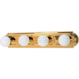 Nuvo 60/309 4 Light-Vanity & Wall Polished Brass 24""W X 4.75""H