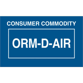 Tape Logic® ORM-D Labels ''Consumer Commodity ORM-D-AIR'' 1-3/8""L x 2-1/4""W Roll of 500