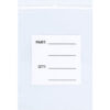 Global Industrial™ Reclosable Poly Parts Bags with Hang Hole 14""W x 24""L 4 Mil Clear 250PK