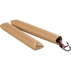 Global Industrial™ Crimped End Mailing Tubes 2""Dia. x 24""L 0.060"" Thick White 50/Pack