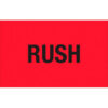 Tape Logic® Labels with ""Rush"" Print 2""L x 1-1/4""W Fluorescent Red Roll of 500