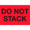 Tape Logic® Labels with ""Do Not Stack"" Print 3""L x 2""W Fluorescent Red Roll of 500