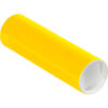 Global Industrial™ Mailing Tubes with Caps 2""Dia. x 6""L 0.060"" Thick Yellow 50/Pack