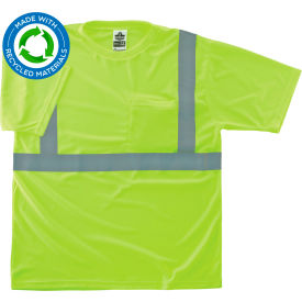 Ergodyne® GloWear® 8289-ECO Recycled Hi-Vis T-Shirt Class 2 4XL Lime