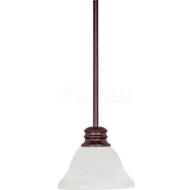 Satco 60-366 Empire - 1 Light - 7"" - Mini Pendant - w/ Hang Straight Canopy  Old Bronze