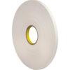 3M™ 4462 Double Sided Foam Tape 1/2"" x 72 Yds. 31.25 Mil White