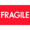 Tape Logic® Labels with ""Fragile"" Print 3""L x 2""W Red/White Roll of 500