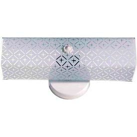 Satco 76-276 2 Light - 14"" - Vanity - w/Diamond ""U"" Channel Glass  White