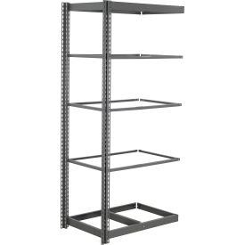 Global Industrial 5 Shelf Standard Duty Boltless Shelving Add On 36""W x 12""D x 60""H No Deck