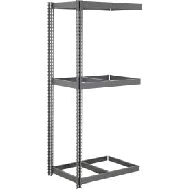Global Industrial 3 Shelf Extra Heavy Duty Boltless Shelving Add On 42""W x 30""D x 72""H No Deck