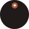 Global Industrial Plastic Circle Tag 3"" Dia. Black 100/Pack