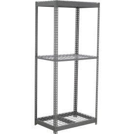 Global Industrial 3 Shelf Standard Duty Boltless Shelving Starter 36""W x 24""D x 96""H Wire Deck