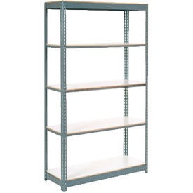 Global Industrial 5 Shelf Heavy Duty Boltless Shelving Starter 48""Wx12""Dx84""H Laminate Deck USA