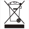 Tape Logic® Regulated Labels ''''1"" x 1"" Black/White Roll of 500