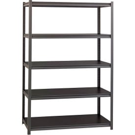 Iron Horse 5 Shelf Heavy Duty Boltless Shelving Starter 48""W x 24""D x 72""H Laminate Deck