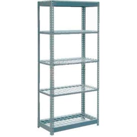 Global Industrial 5 Shelf Heavy Duty Boltless Shelving Starter 36""Wx12""Dx72""H Wire Deck USA
