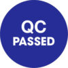 Tape Logic® 2"" Dia. Round Paper Labels with ""QC Passed"" Print Blue Roll of 500