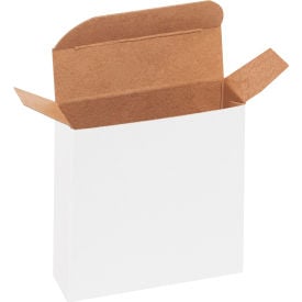 Global Industrial Reverse Tuck Folding Cartons 3""L x 7/8""W x 3""H White 1000/Pack