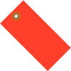 Global Industrial Tyvek® Shipping Tag 6-1/4""L x 3-1/8""W Red 100/Pack