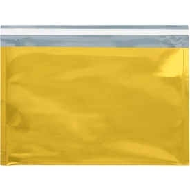 Global Industrial™ Peel & Seal Metallic Glamour Mailers 9-1/2""W x 12-3/4""L Gold 250/Pack