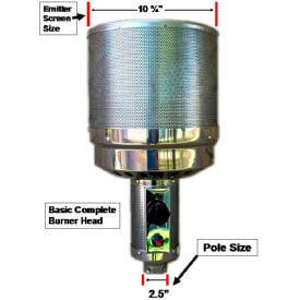 Hiland Patio Heater Burner Head THP-BURNER for PrimeGlo Models