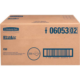 WypAll X50 Wipers 23-1/2 x 12-1/2 White 200/Carton - KCC 06053