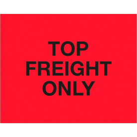Tape Logic® Labels with ""Top Load Freight Only"" Print 10""L x 8""W Fluorescent Red Roll of 250