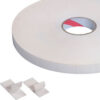 Tape Logic® Double Sided Foam Strips 1"" x 3"" 31.25 Mil White 216/Roll
