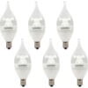 Sunlite® LED CA11 CFC Light Bulb E12 Base 4.5W 300 Lumens 2700K Warm White Pack of 6