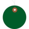 Global Industrial Plastic Circle Tag Pre-Wired 3"" Dia. Green 100/Pack